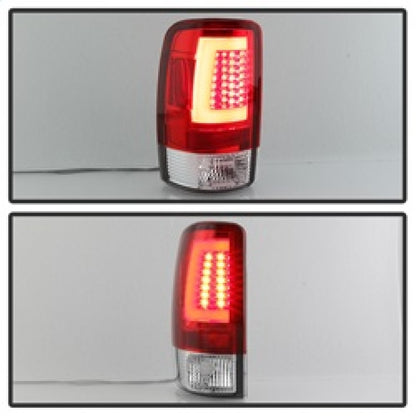 Spyder 00-06 Chevy Suburban 1500/2500 V2 Light Bar LED Tail Lights -Red Clr (ALT-YD-CD00V2-LBLED-RC) 5084163 5084163 Photo - Unmounted