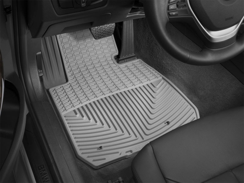 WeatherTech 12+ BMW 3-Series (F30) Front Rubber Mats - Grey W267GR W267GR Photo - Mounted
