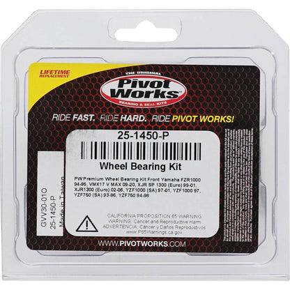 Pivot Works Yamaha Wheel Bearing Kit Premium Bearings 25-1450-P 25-1450-P Photo - Primary