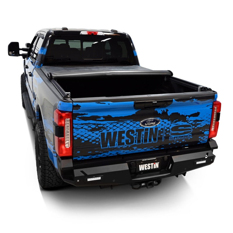 Westin 17-24 Ford F-250/350 Super Duty 6.75ft. Bed Soft Roll Tonneau Cover - Black 19-11005 19-11005 Photo - Mounted