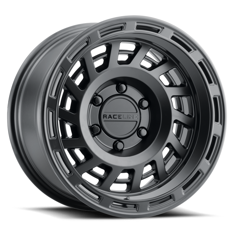 Raceline 957B Halo 17x8.5in / 6x120 BP / 0mm Offset / 67.1mm Bore - Satin Black Wheel 957B-78562-00 957B-78562-00 Photo - Primary