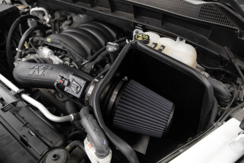 K&N Engineering K&N 2019+ Chevrolet Silverado 1500 V8 6.2L Performance Air Intake System 30-3110 30-3110 Photo - Mounted