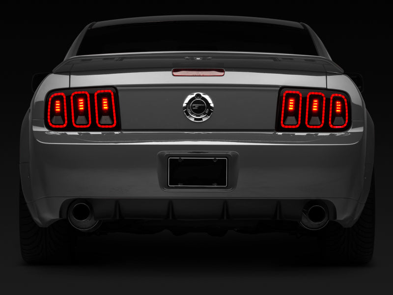 Raxiom 05-09 Ford Mustang Gen5 Tail Lights- Black Housing (Smoked Lens) 49169 49169 Photo - Close Up