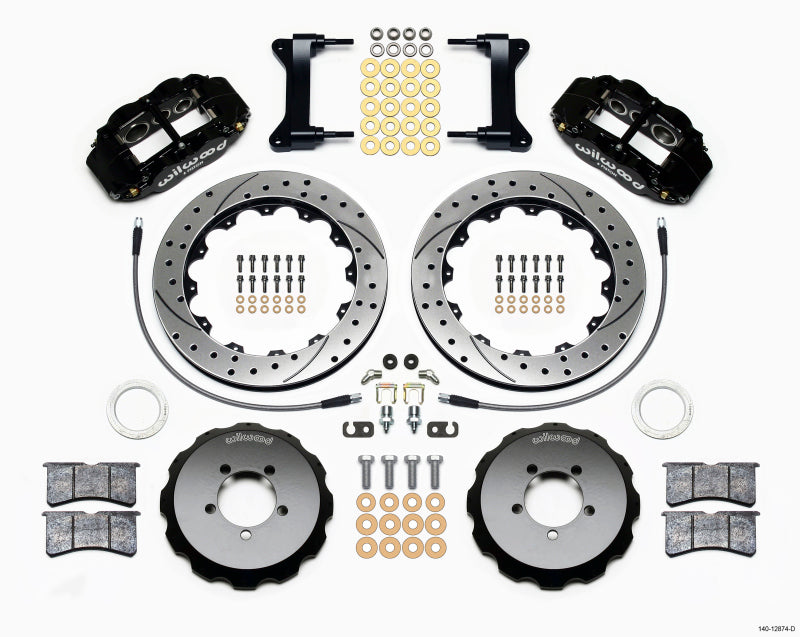 Wilwood Narrow Superlite 6R Front Hat Kit 13.06in Drilled 1999-2012 Subaru WRX w/Lines 140-12874-D 140-12874-D Photo - Primary