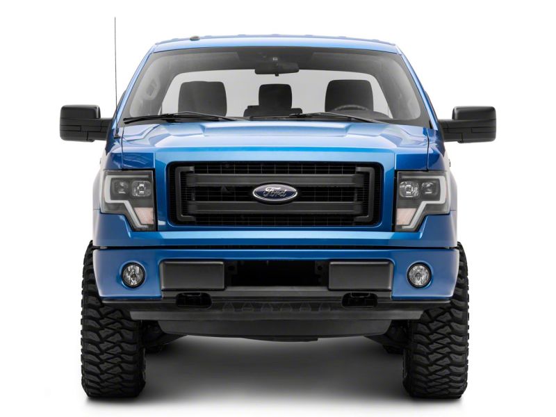 Raxiom 09-14 Ford F-150 Axial G4 Light Bar Switchback Projector Headlights- Blk Housing (Clear Lens) T546755 T546755 Photo - Close Up