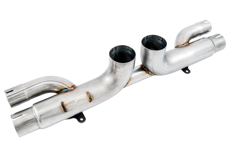 AWE Tuning Porsche 991 GT3 / RS Center Muffler Delete - Diamond Black Tips 3010-33044 3010-33044 Photo - out of package