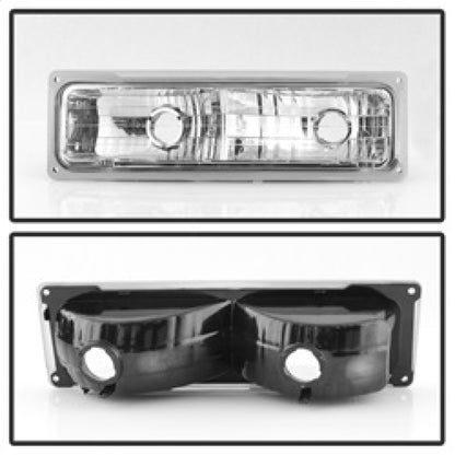 SPYDER Xtune Chevy Suburban 94-98 Headlights w/ Corner & Parking Lights 8pcs Chrome HD-JH-CCK88-AM-C-SET 5069535 5069535 Photo - Unmounted