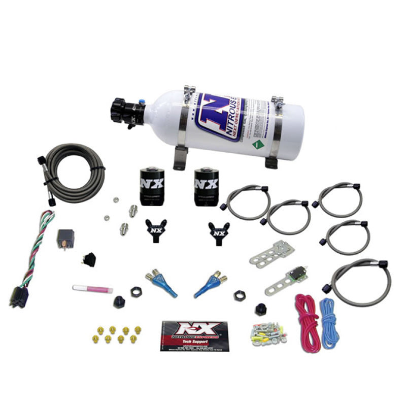 Nitrous Express GM EFI Dual Nozzle Nitrous Kit (100-300HP) w/5lb Bottle 20215-05 20215-05 Photo - Primary