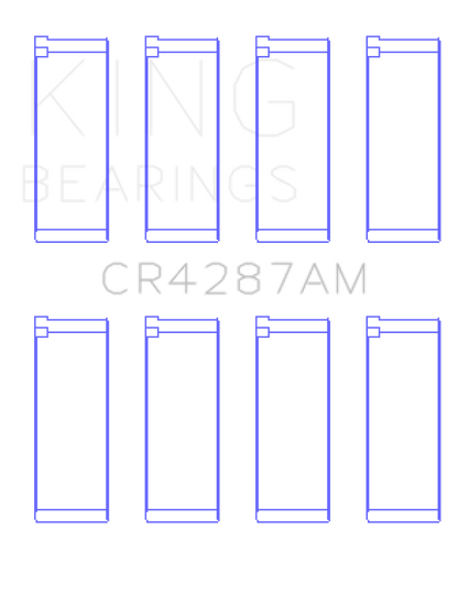 King Engine Bearings Honda B18C1/B18C5 (Size +0.25mm) Connecting Rod Bearing Set CR4287AM0.25 CR4287AM0.25 Photo - Primary