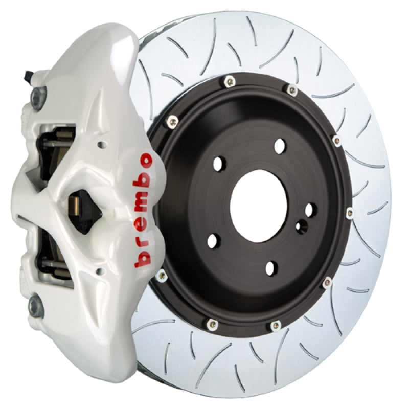 Brembo 19+ 330i Rear GT BBK 4 Piston Cast 380x28 2pc Rotor Slotted Type3-White 2S3.9020A6 2S3.9020A6 Photo - Primary