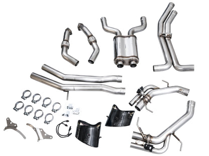 AWE Tuning 21-23 Audi C8 RS6/RS7 SwitchPath Cat-back Exhaust - Diamond Black Tips 3025-33776 3025-33776 Photo - out of package