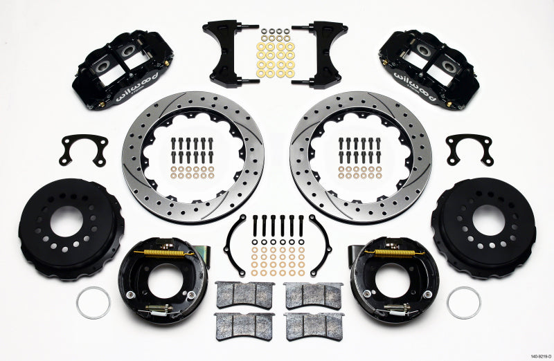Wilwood FNSL4R Rear P-Brk Kit 12.88" Drilled Big Ford  2.50" Offset 140-9219-D Photo - Primary