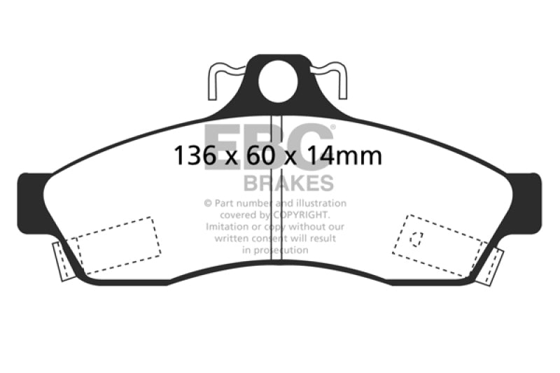 EBC Disc Brake Pad Set DP41181R Photo - Primary