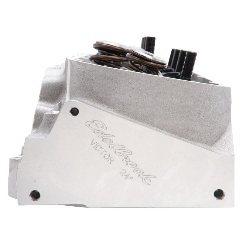Edelbrock Race Cyl Head Musi CNC BBC Victor 24Deg Complete 61409 61409 Photo - out of package
