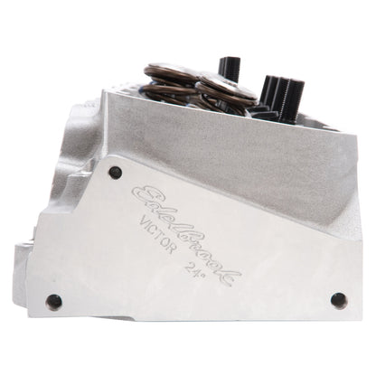 Edelbrock Race Cyl Head Musi CNC BBC Victor 24Deg Complete 61409 61409 Photo - out of package