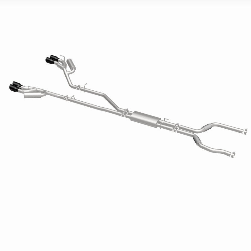MagnaFlow 20-21 Ford Explorer 3.0L V6 Dual Exit Quad Black Chrome Tip Street Series Cat-Back Exhaust 19515 19515 360 Degree Image Set