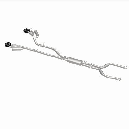 MagnaFlow 20-21 Ford Explorer 3.0L V6 Dual Exit Quad Black Chrome Tip Street Series Cat-Back Exhaust 19515 19515 360 Degree Image Set