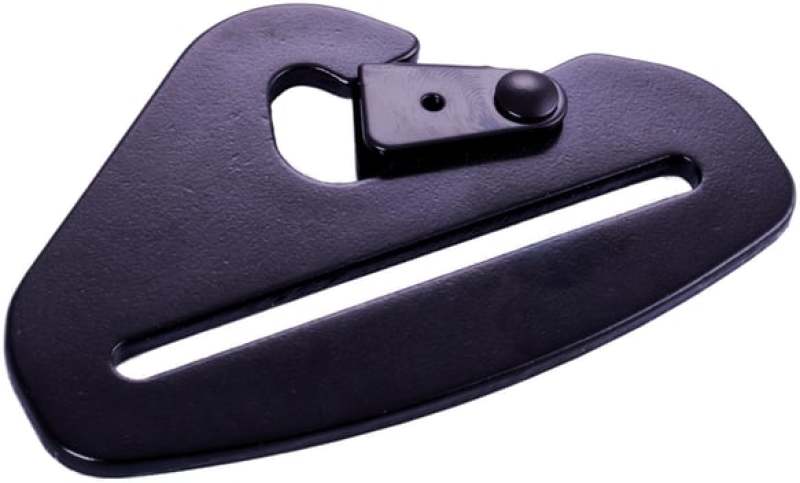 Racequip Snap Hook End Seat Belt Mounting Hardware / Fits 3 In. Belts / Forged Steel - Black 700940