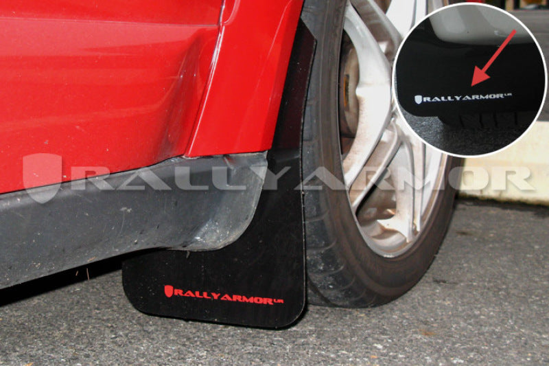 Rally Armor 05-09 Legacy UR Mud Flap White Logo MF4-UR-BLK/WH User 1