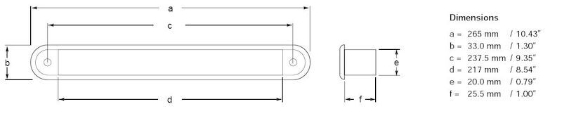 Hella Interior Strip Lamp Md12 White 2Ja 959073001 959073001 Technical Drawing