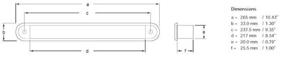 Hella Interior Strip Lamp Md12 White 2Ja 959073001 959073001 Technical Drawing