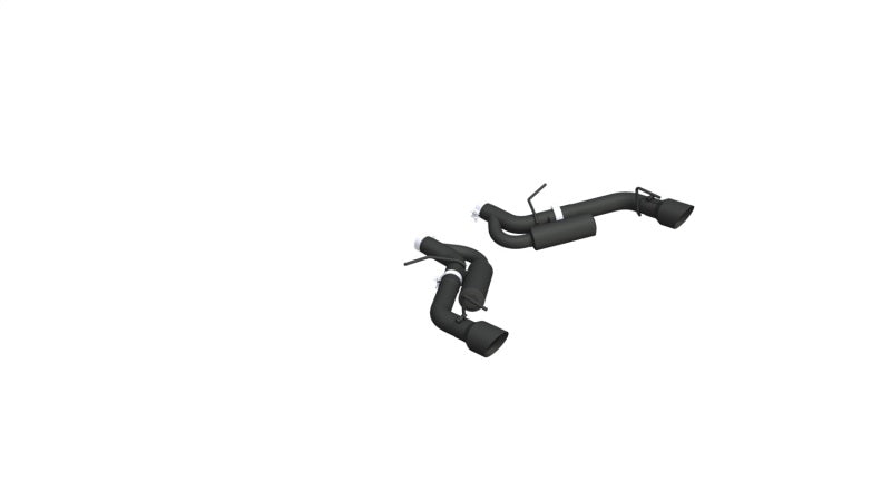 MBRP 16-19 Chevrolet Camaro SS Dual Rear Exit Axle Back w/ 4.5in OD Tips - BLK (Non NPP Models) S7034BLK S7034BLK Photo - Primary
