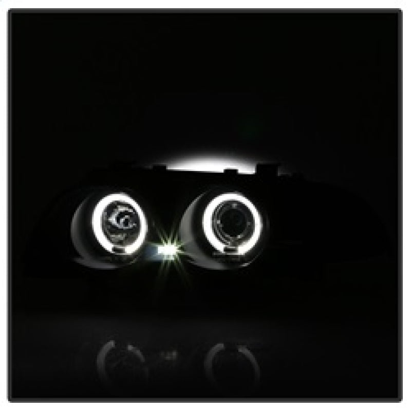 Spyder 99-01 BMW E46 3 Series 4DR Projector Headlights 1PC LED Halo (PRO-YD-BMWE46-4D-HL-AM-BSM) 5084804 5084804 Photo - Unmounted