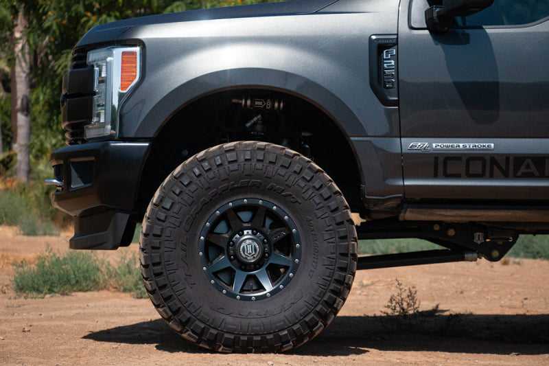 ICON Rebound 17x8.5 8x170 6mm Offset 5in BS 125mm Bore Satin Black Wheel 1817858150SB 1817858150SB Photo - Mounted