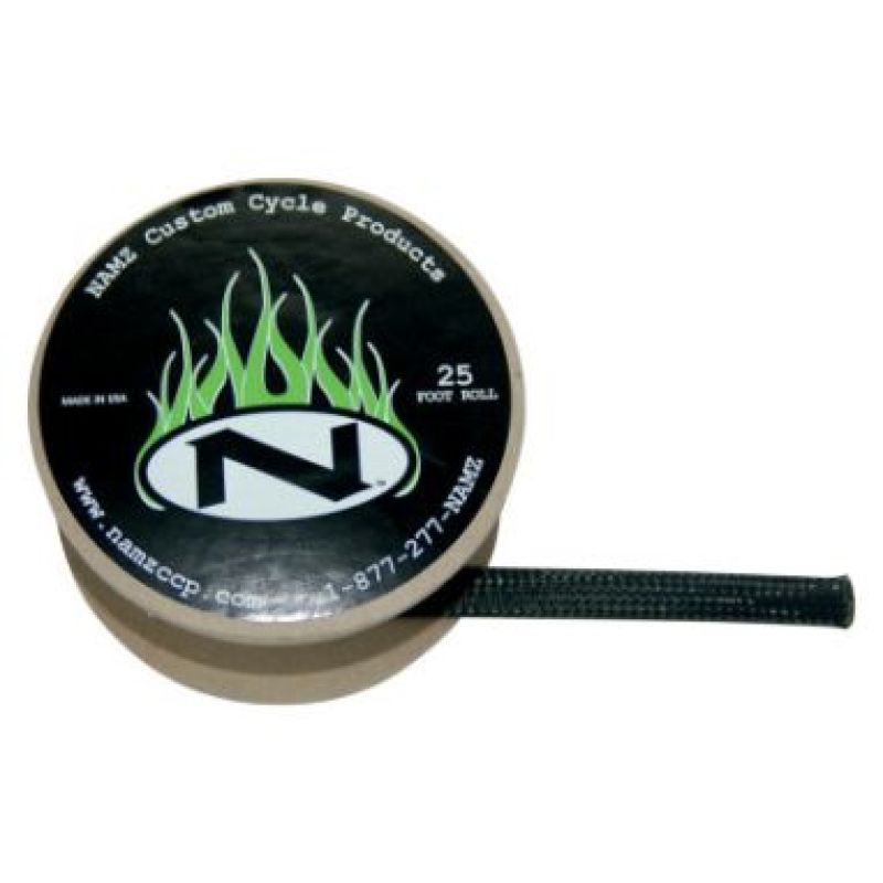 NAMZ Braided Flex Sleeving 25ft. Spool (1/4in. ID) - Black NBFS-2502 NBFS-2502 Photo - Primary