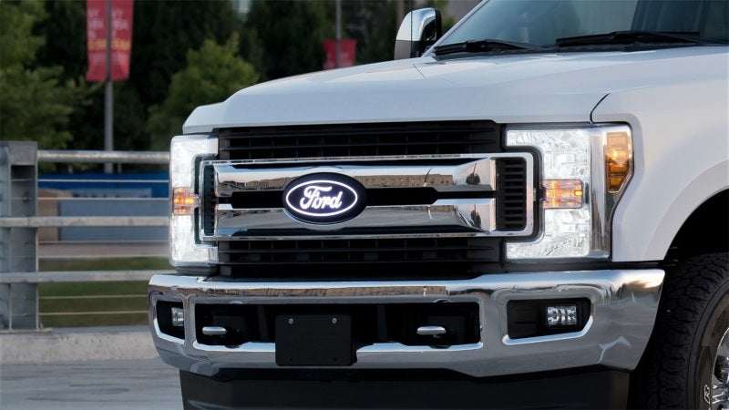 Putco 17-19 Ford SuperDuty Front Luminix Ford LED Emblem - w/ Camera CutOut 92801 92801 Photo - Mounted