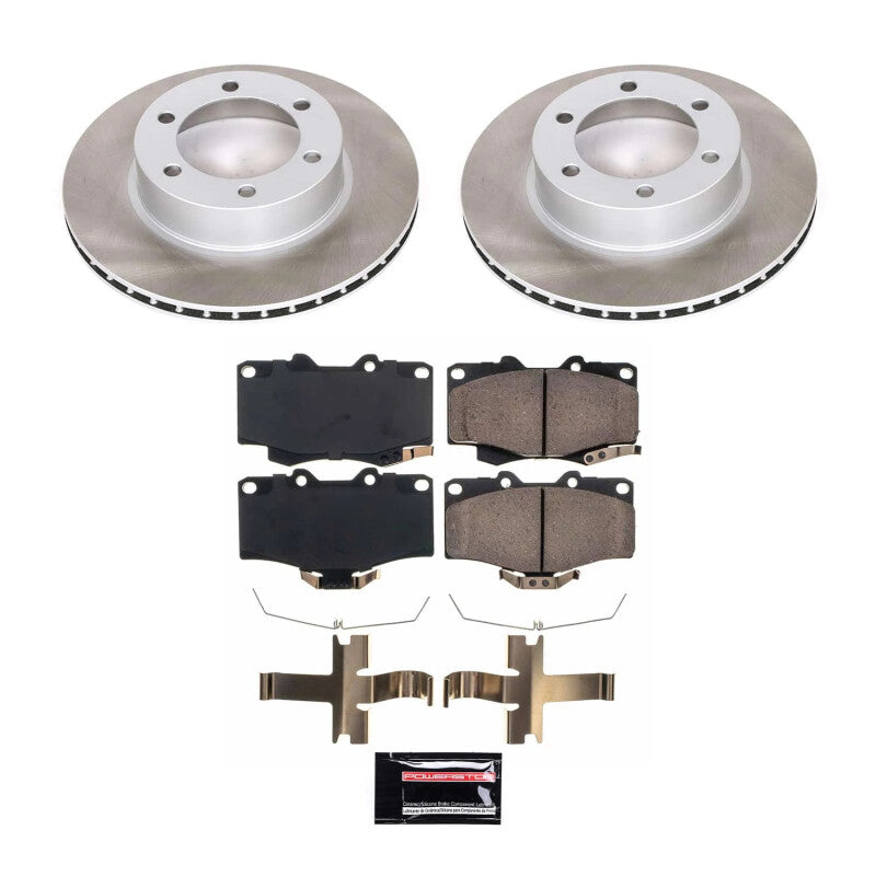 PowerStop Power Stop 2004 Toyota Tacoma Front Semi-Coated Rotor Kit SC1236 SC1236 Photo - Primary