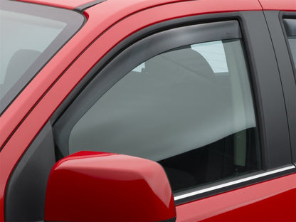 WeatherTech 15+ Chevy Coloroado Front and Rear Side Window Deflectors - Dark Smoke 80766 Photo - Mounted