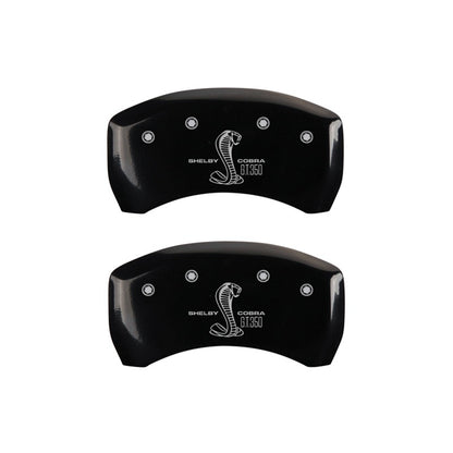 MGP Rear set 2 Caliper Covers Engraved Rear GT350 Shelby & Cobra Black finish silver ch 10010RGT3BK 10010RGT3BK Photo - Primary