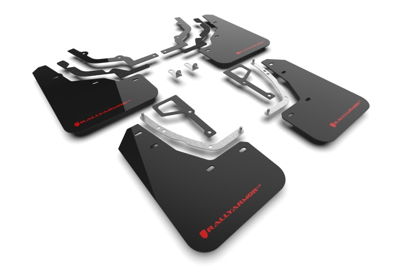 Rally Armor 2025 Hyundai Ioniq 5 N Black Mud Flap w/ Red Logo MF117-UR-BLK-RD MF117-UR-BLK-RD Photo - Primary