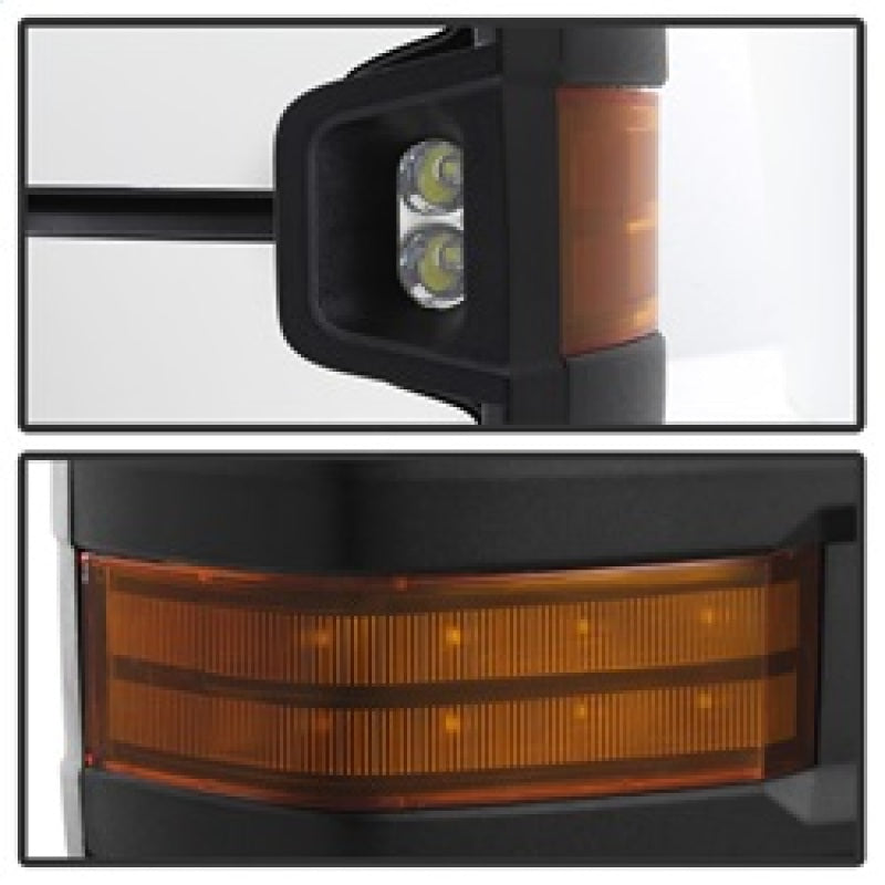 SPYDER xTune Chevy Silverado 99-02 G2 Heated Amber LED Signal Telescoping Mirrors MIR-CS99S-G2-PWH-AM-SET 9936678 9936678 Photo - Unmounted
