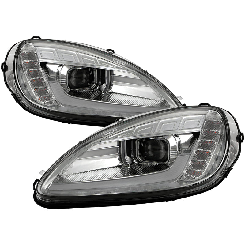 SPYDER 05-13 Chevy Corvette C6 Projector Headlights Seq LED Turn Signal w/SB DRL Parking Light 5087928 5087928 Photo - Primary