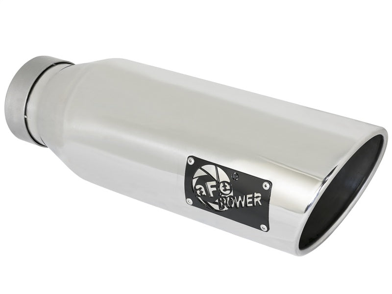 aFe MACH Force-Xp 4in 304 Stainless Steel Exhaust Tip Driver-Side Polished 49T40601-P18 Photo - Primary
