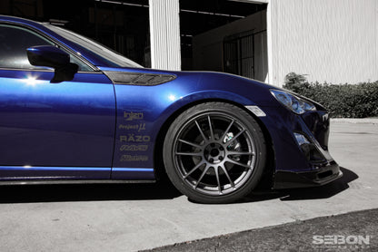 Seibon 12-13 BRZ/FRS Carbon Fiber Fender Ducts (Pair) FD1213SCNFRS-FR Photo - Primary