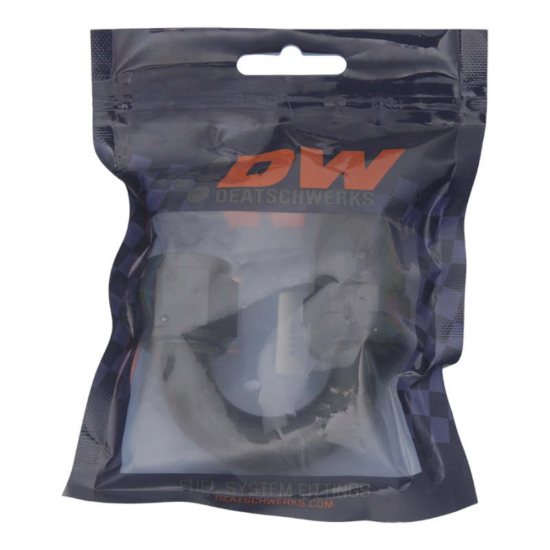 DeatschWerks 10AN Female Flare Swivel 180-Degree Hose End PTFE - Anodized Matte Black 6-02-0885-B 6-02-0885-B Photo - lifestyle view