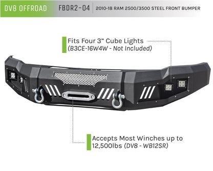 DV8 Offroad 10-18 RAM 2500 Front Bumper FBDR2-04 FBDR2-04 Product Brochure - a specific brochure describing a Product