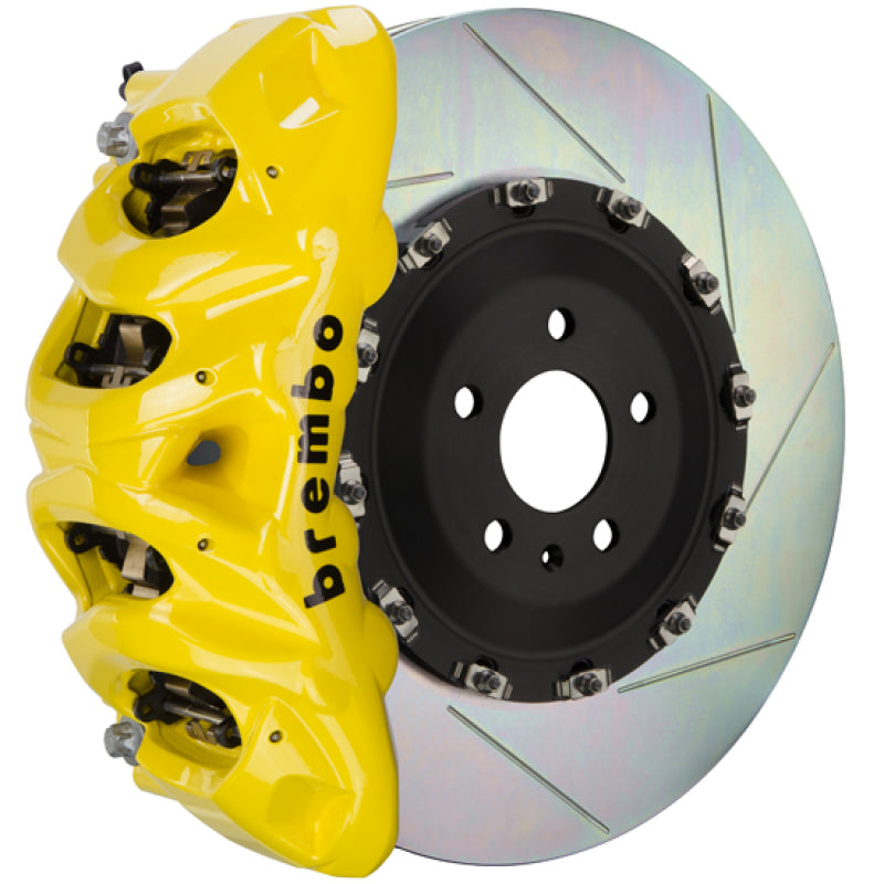 Brembo 19+ X5 Front GT BBK 8 Piston Cast 412x38 2pc Rotor Slotted Type1-Yellow 1Q2.9624A5