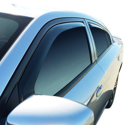 Westin 2011-2018 Dodge Charger Wade In-Channel Wind Deflector 4pc - Smoke 72-35405 72-35405 Photo - Primary
