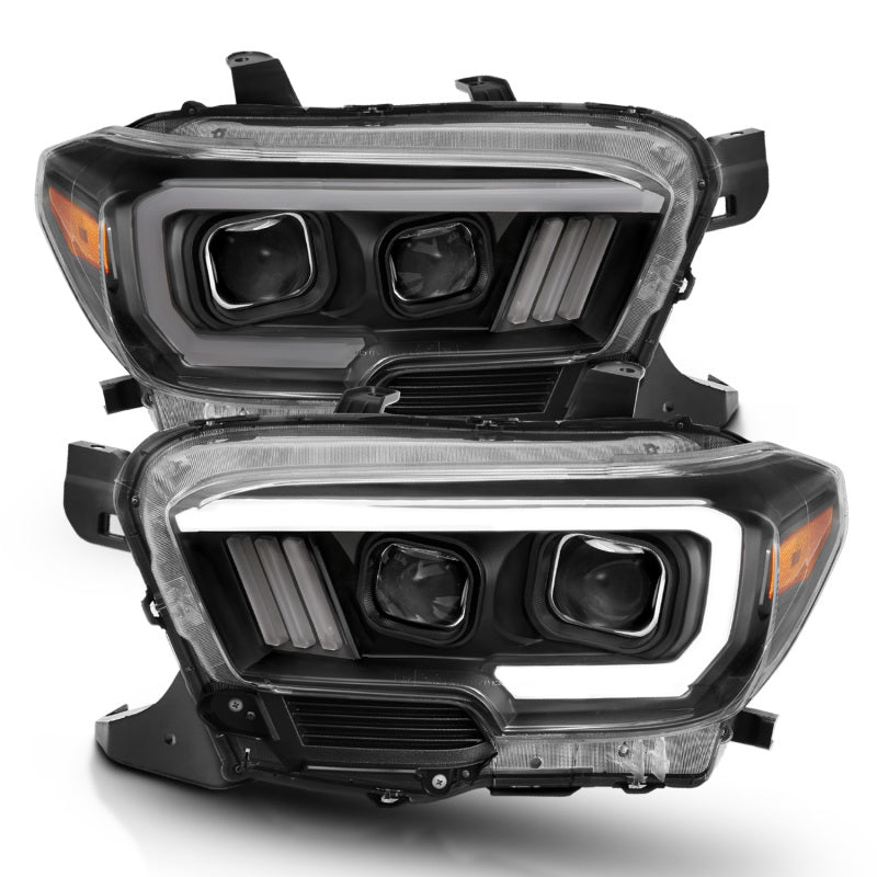 Anzo Toyota Tacoma '16-18 Projector Plank Style Switchback H.L Black Amber 111396 Photo - Primary