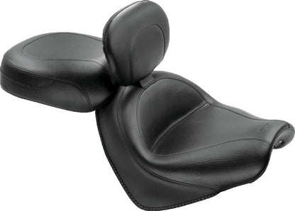 Mustang Motorcycle Mustang 04-09 Honda VTX1300C Wide Touring 2PC Seat w/Driver Backrest - Black 79561 79561 Photo - Primary