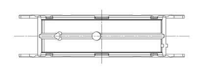 ACL GM 170 LAU/LP1/LP9/183 LF1/217 LFX/LLT/LY7 .25mm Oversized Main Bearing Set 4M2273H-.25 4M2273H-.25 Technical Drawing