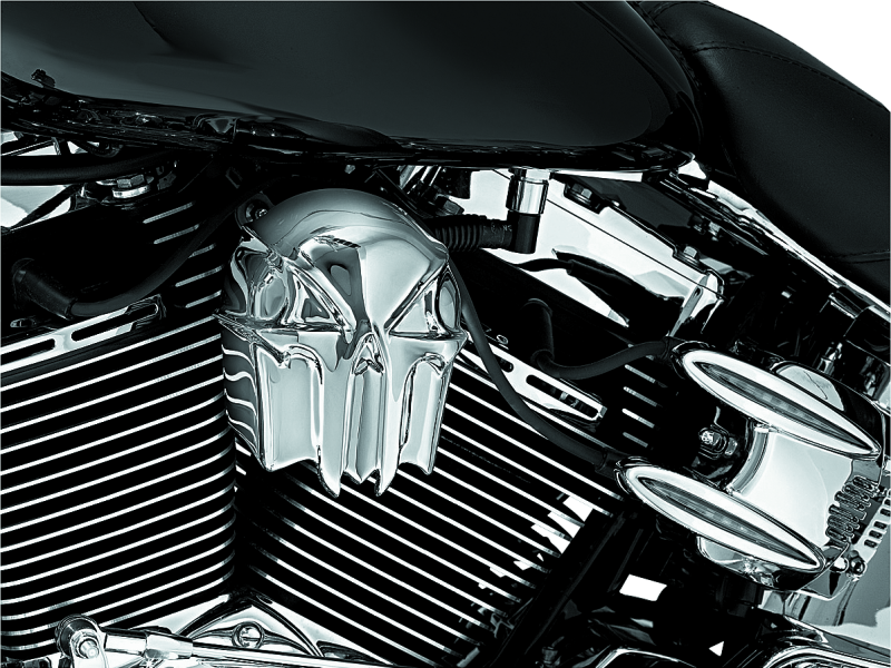 Kuryakyn Skull Horn Cover Chrome 7718 7718 Photo - Primary