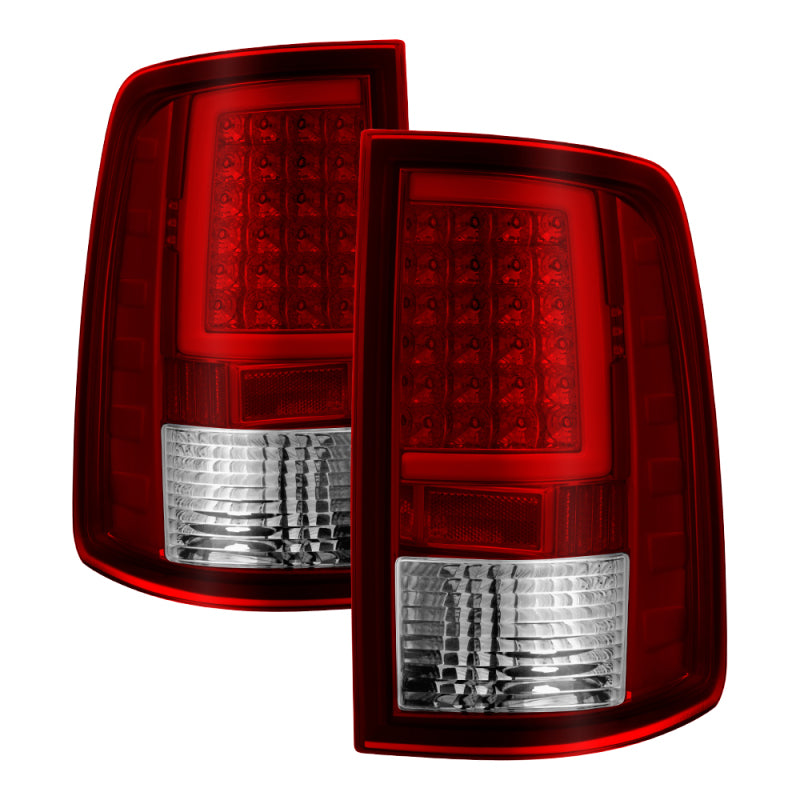 SPYDER xTune Dodge Ram 1500 09-16 LED Tail Lights Incandescent Model Only - Red Clear ALT-ON-DR09-LBLED-RC 5082213 5082213 Photo - Primary