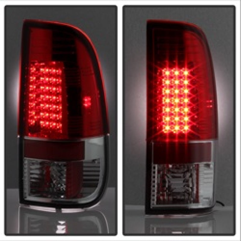 Spyder Ford F150 side 97-03/F250/350 Duty 99-07 LED Tail Lights Red Clear ALT-YD-FF15097-LED-RC 5003485 5003485 Photo - Unmounted