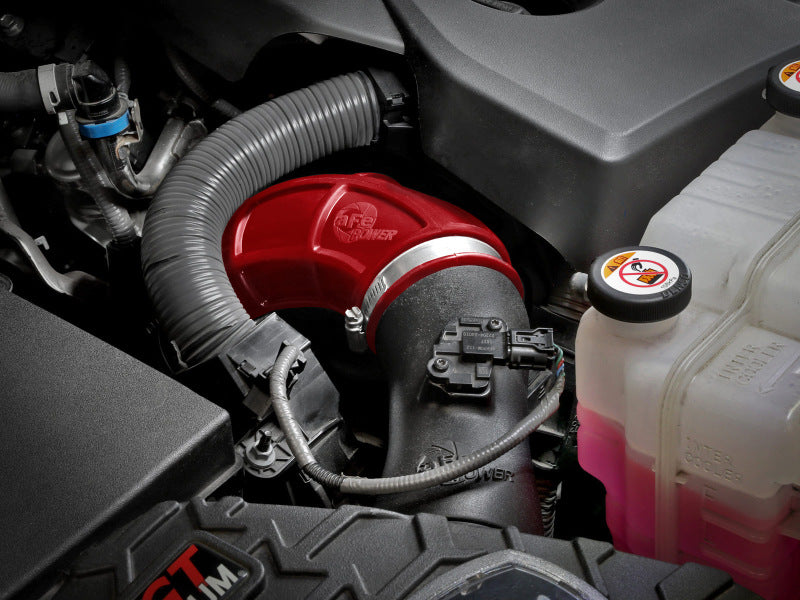 aFe Power 22-24 Toyota Land Cruiser (J300) / 22-24 Toyota Tundra V6-3.4L (tt) Red Turbo Inlet Pipes 55-20001-R 55-20001-R Photo - Mounted