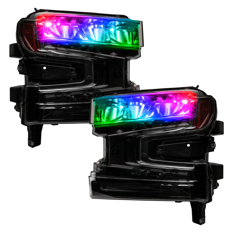 ORACLE Lighting Oracle 19-21 Silverado/Sierra 1500 RGB Demon Eye Headlight Upgrade Kit - ColorSHIFT w/o Controller 1440-334 1440-334 User 2